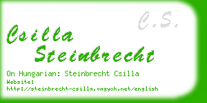 csilla steinbrecht business card
